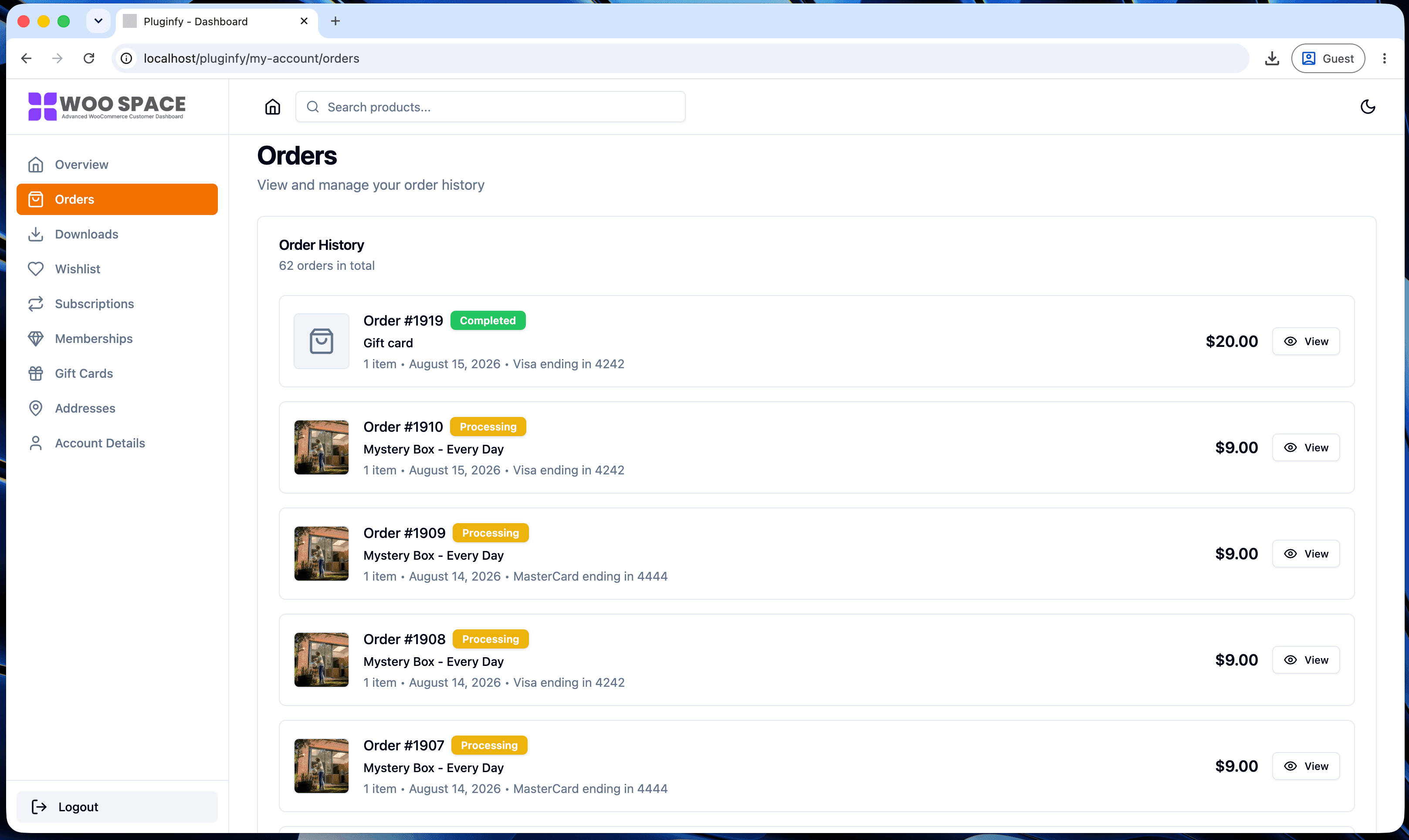 Orders